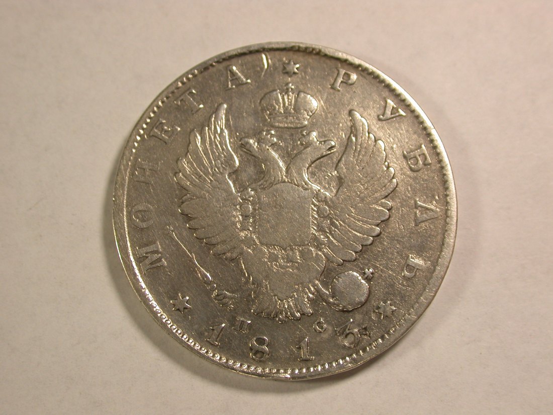 A103 Russland 1 Rubel 1813 in sehr schön Orginalbilder