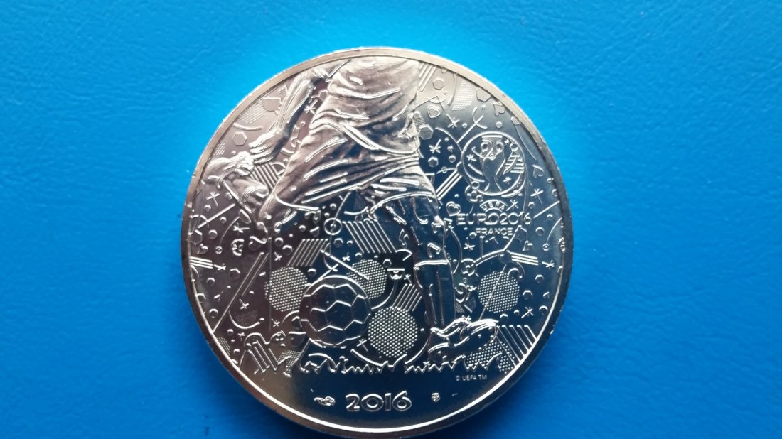 Frankreich - 10 Euro Münze 2016 - UEFA Fussball Europameisterschaft