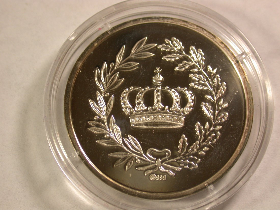  A104 Friedrich II der Große, d.Alte Fritz, Silbermedaille 8,7gr/30mm in PP fein   Orginalbilder   