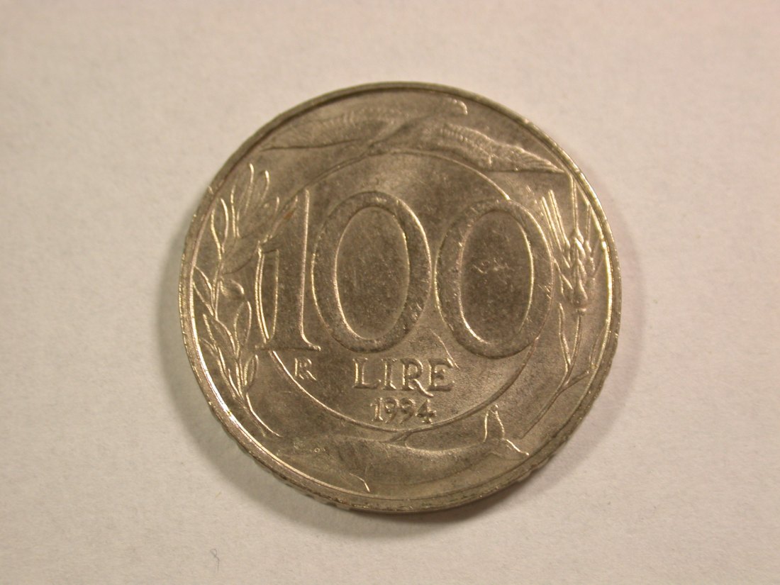  A008 Italien 100 Lire 1994 in vz+  Orginalbilder   