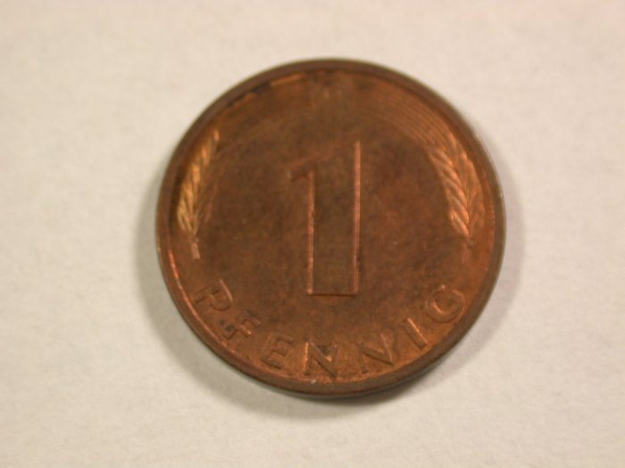 A008 BRD 1 Pfennig 1995 G in vz-st Orginalbilder