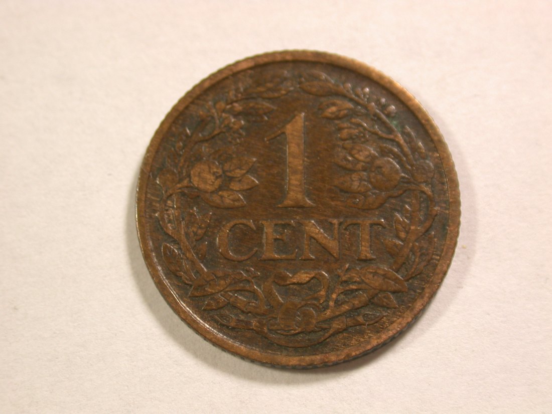 A106 Niederlande 1 Cent 1920 in ss Orginalbilder