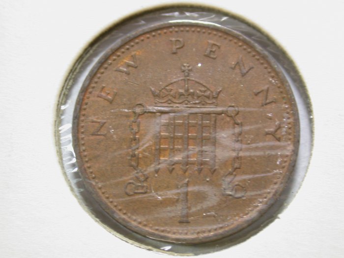  A106 Großbritannien  1 Penny 1978 in vz-st   Orginalbilder   