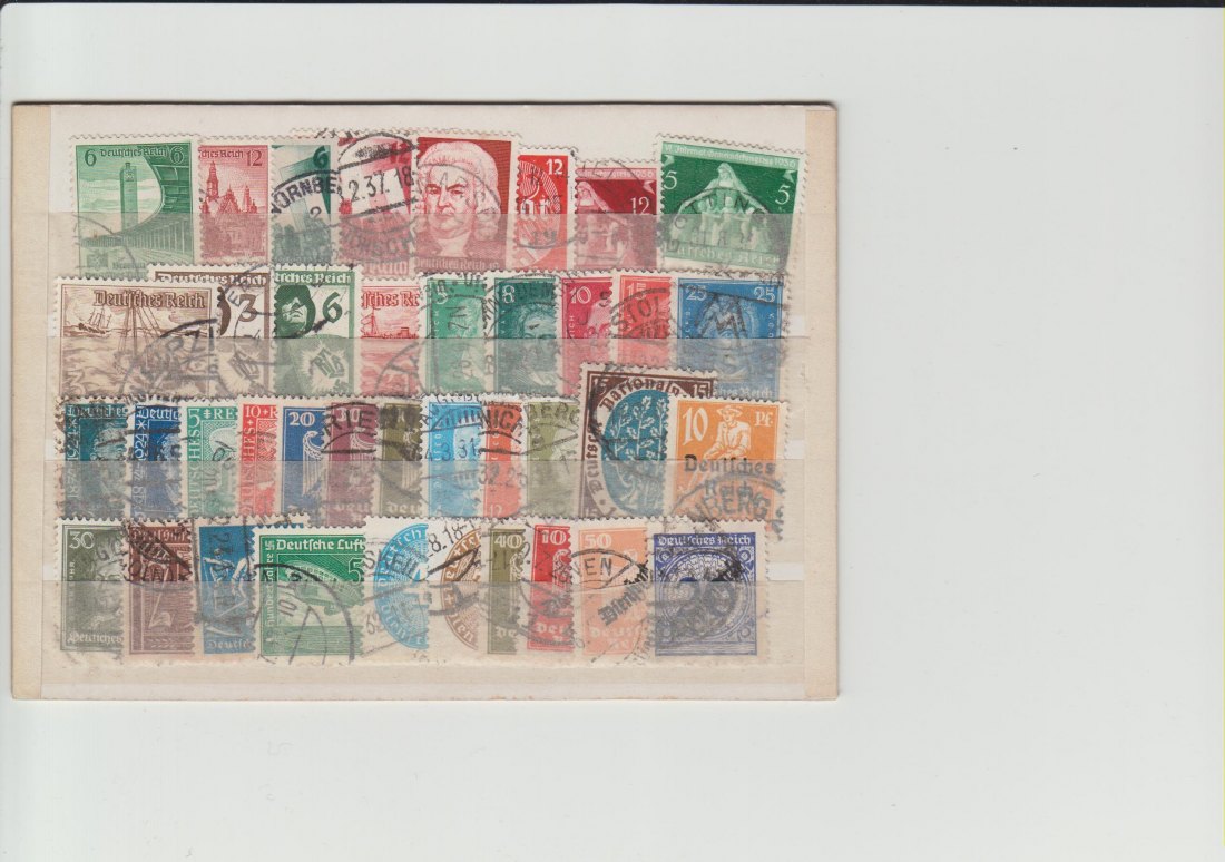  Deutsches Reich 39 sauber gestempelte Briefmarken, Kat-wert ca 30 Euro   