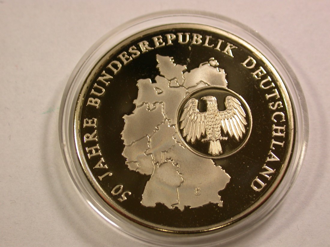  A107 10 Jahre Deutsche Einheit Medaille 40mm in PP  Orginalbilder   