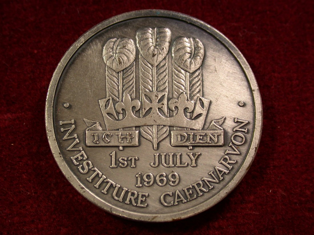  A009 Grossbritanien Charles Prince of Wales 01.July 1969 Medaille 32mm/17,8gr.  Orginalbilder   