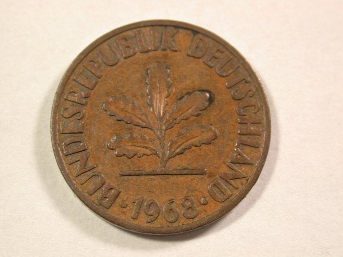  A009 BRD  2 Pfennig 1968 J  in ss   Orginalbilder   