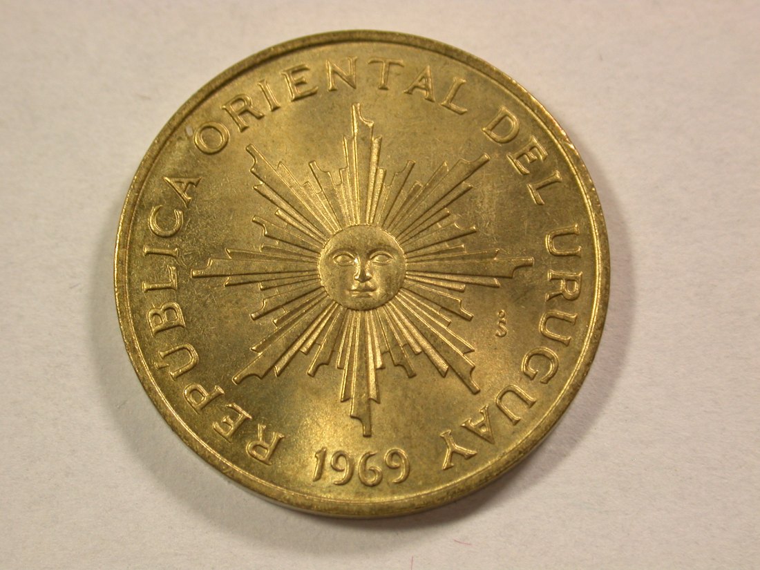  A009 Uruguay 5 Pesos 1969 in ST !!  Orginalbilder   