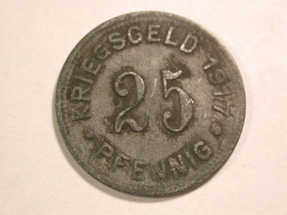  A108 Notgeld Münster 25 Pfennig 1917 in ss  Orginalbilder   