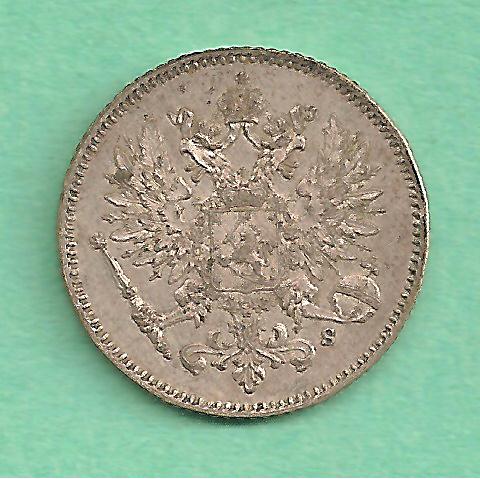  Finlandia - 25 Pennia 1913 silber   