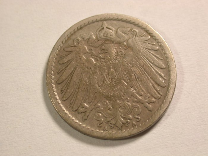  A109 KR  5 Pfennig 1905 A in s-ss Orginalbilder   