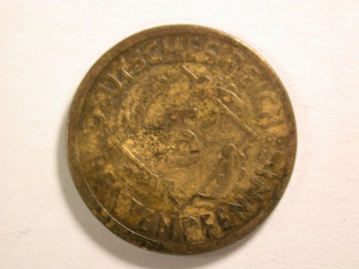 A109 Weimar 5 Rentenpfennig 1924 E in ss+ Orginalbilder