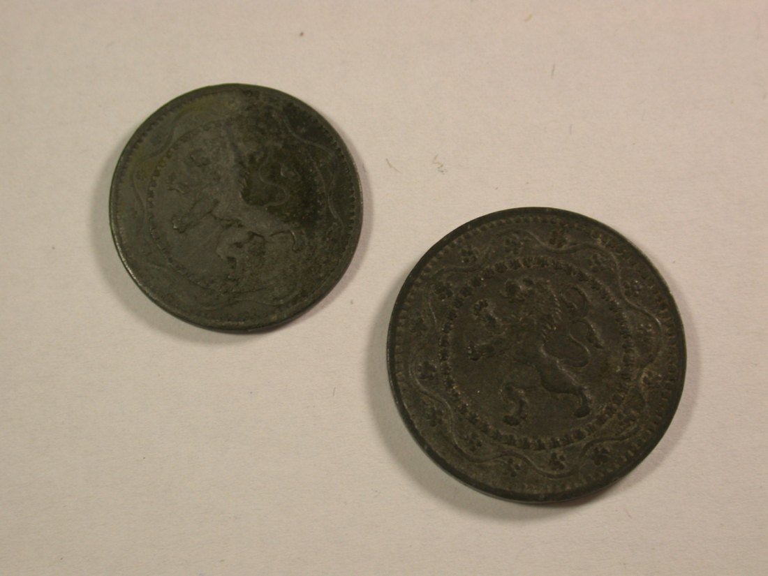  Lots -11- KGr. Belgien 1916 5 und 10 Cent  Orginalbilder   