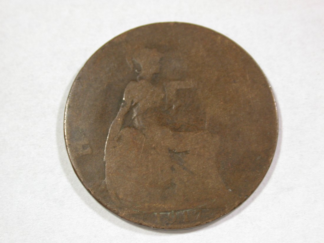 A202 Grossbritannien 1/2 Penny 1917 in gering/sehr schön Orginalbilder