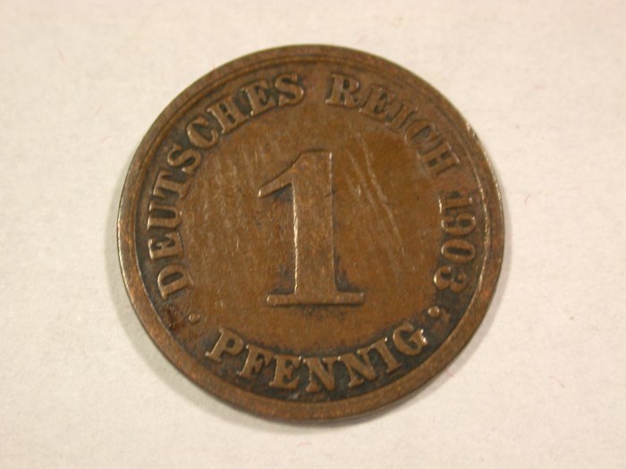  A203 KR 1 Pfennig 1903 A in ss  Orginalbilder   