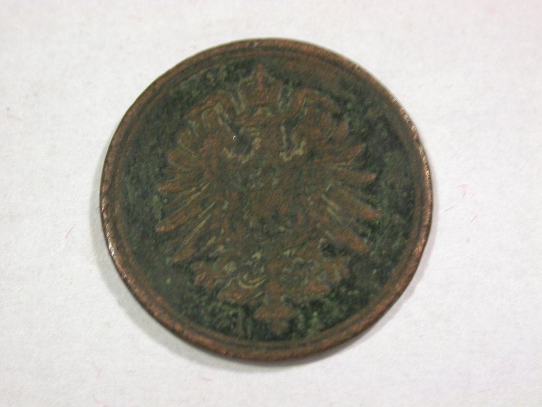  A203 KR 1 Pfennig 1888 A in f.schön  Orginalbilder   