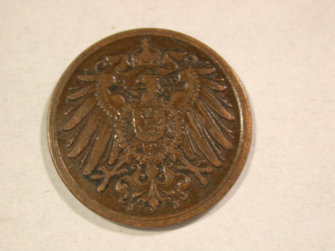  A203 KR 1 Pfennig 1915 J in ss   Orginalbilder   