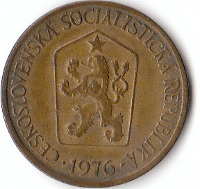 Tschechoslowakei (C013)b. 1 Krone 1976 siehe scan