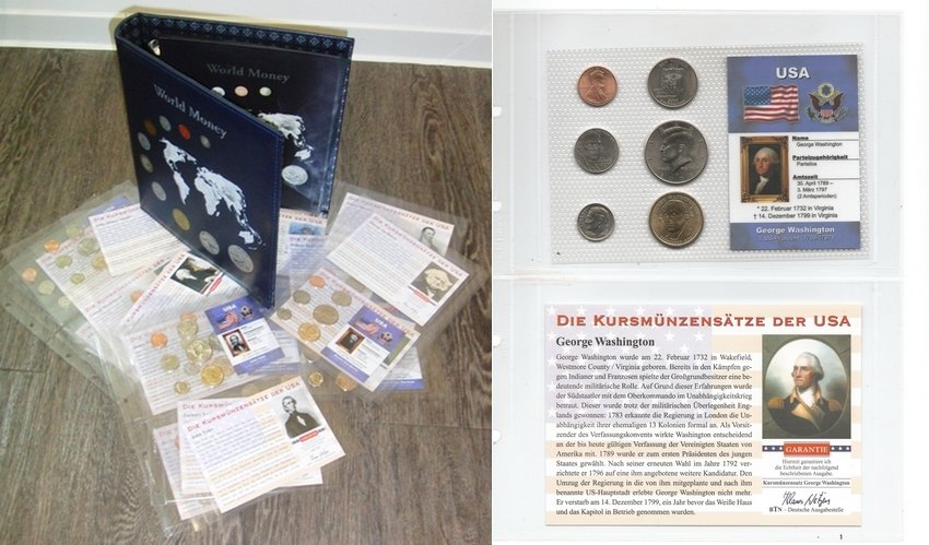  USA  20 Kursmünzensätze 1974 - 2011  FM-Frankfurt   