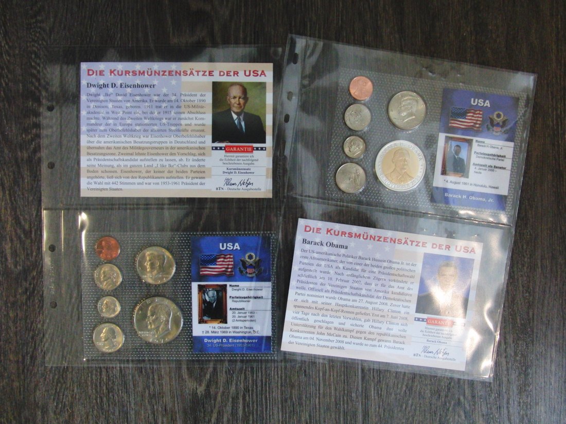  USA  20 Kursmünzensätze 1974 - 2011  FM-Frankfurt   