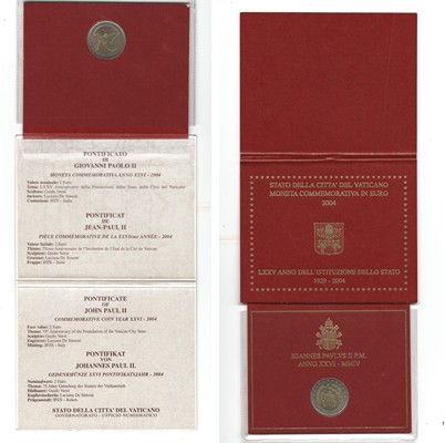  Vatican  2 Euro  2004  FM-Frankfurt  vorzüglich      Jean Paul II.   