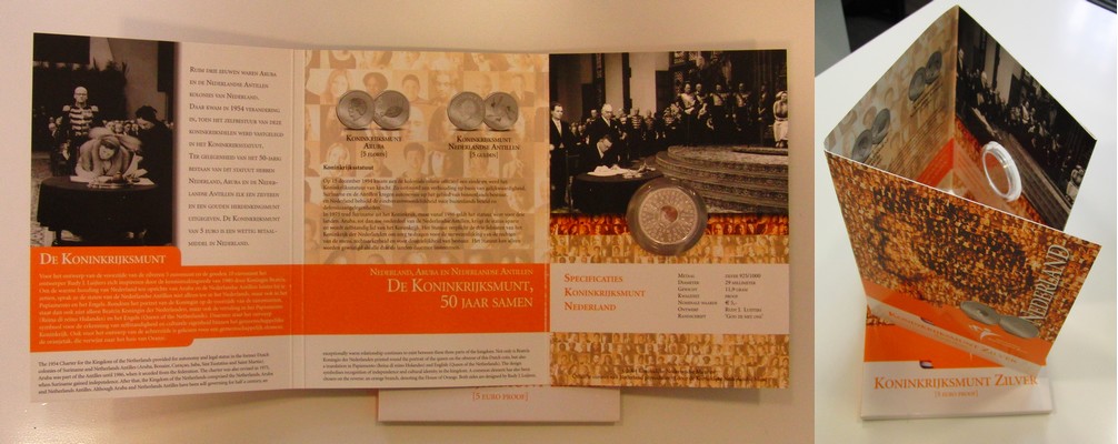  Niederlande  5 Euro 2006  FM-Frankfurt  Feingewicht: 11,31g Silber   pp  „50 J. Königsreichsstatuten   