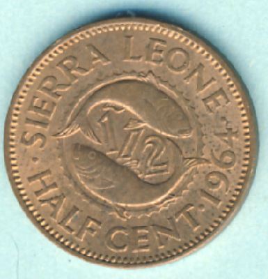  Sierra Leone 1/2 Cent 1964   