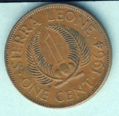  Sierra Leone 1 Cent 1964   