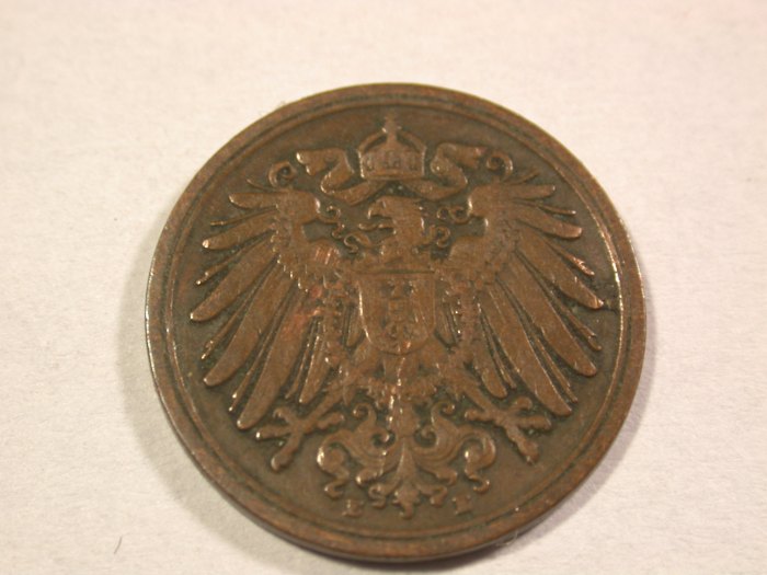  A110 KR 1 Pfennig 1906 E in ss+ Orginalbilder   