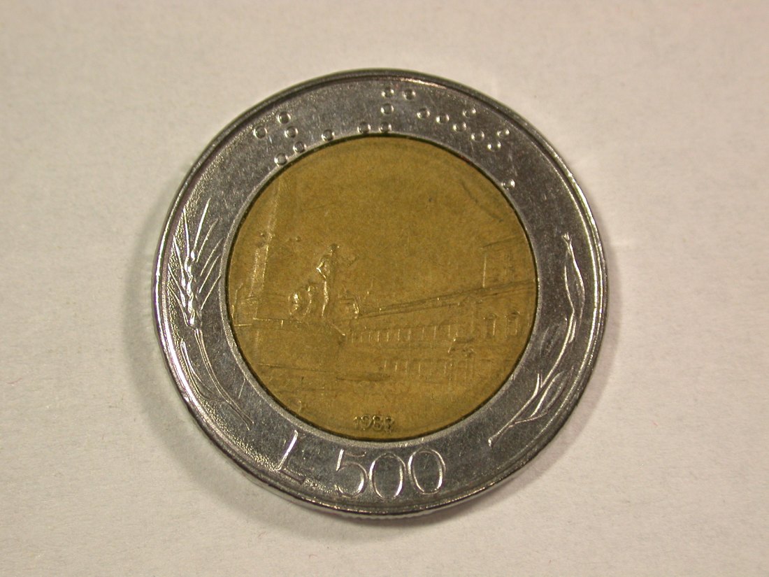  A110 Italien  500 Lire 1983 in vz+  Orginalbilder   