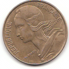 Frankreich (C035)b. 20 Centimes 1963 siehe scan