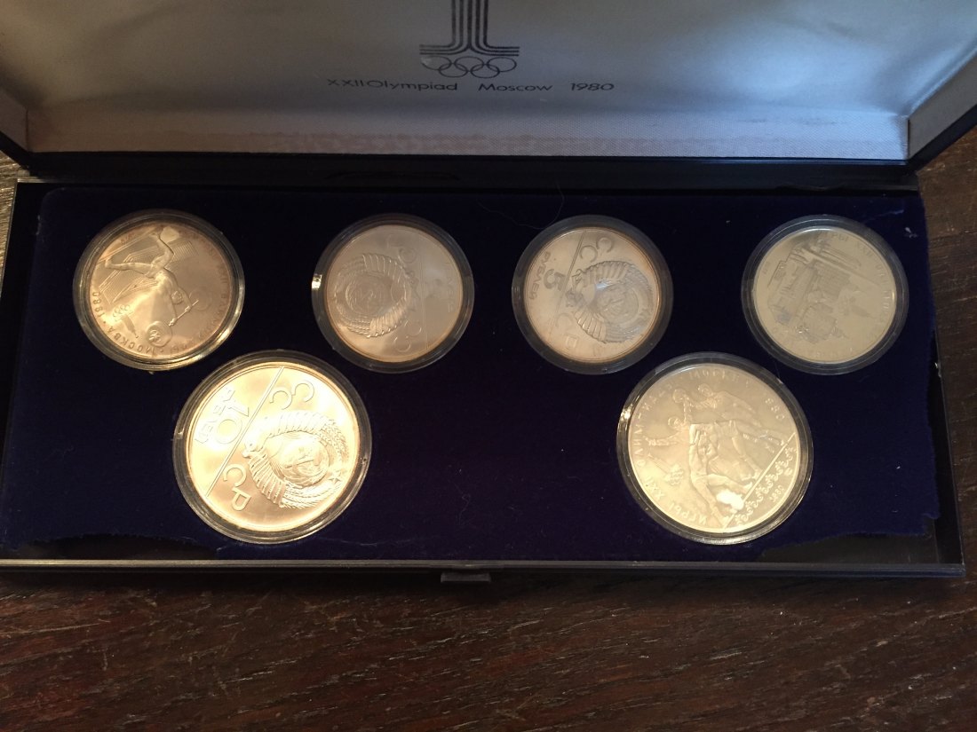  Silber 20 Oz Unzen Moskau 28 Silbermünzen Olympiade 1980 630 Gramm   