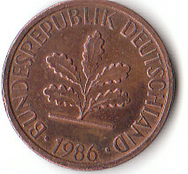 Deutschland (C056)b. 1 Pfennig 1986 j siehe scan