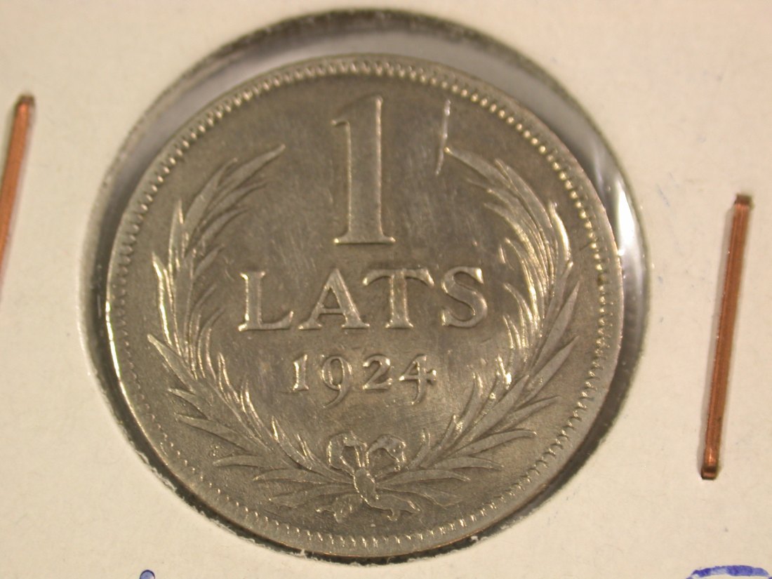 A112 Lettland 1 Lats 1924 in vz Orginalbilder