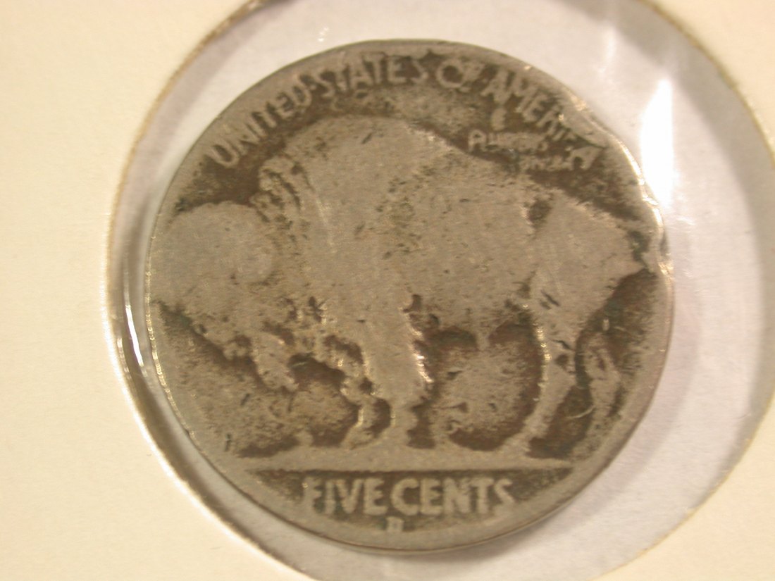  A112 USA  1 Buffalo Nickel 1935 in gering  Orginalbilder   