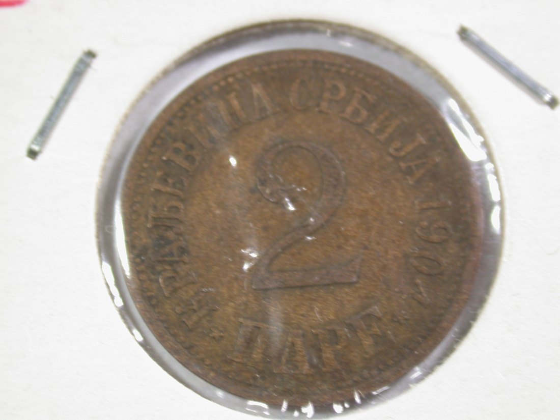 A112 Serbien 2 Para 1904 in ss-vz Orginalbilder