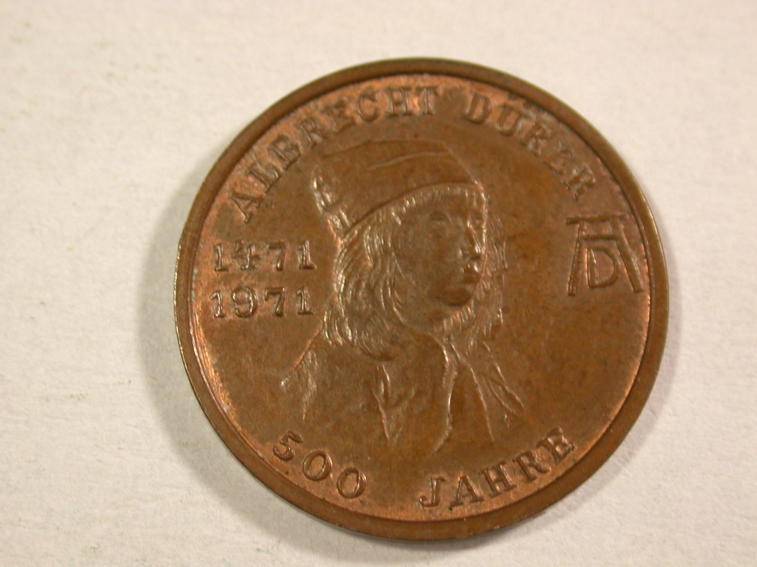 A205 A.Dürer Nürnberg kl. Kupfermedaille Hase Orginalbilder
