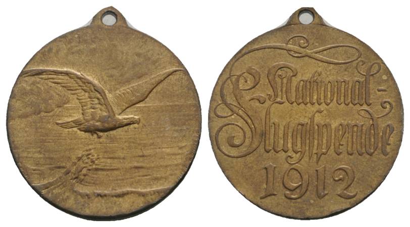 Bronzemedaille 1912; Ø 27,3 mm, 10,2 g   