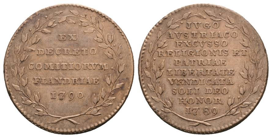  Jeton 1789/90 / Medaille 1789; 11,52 g, Ø 32,7 mm   