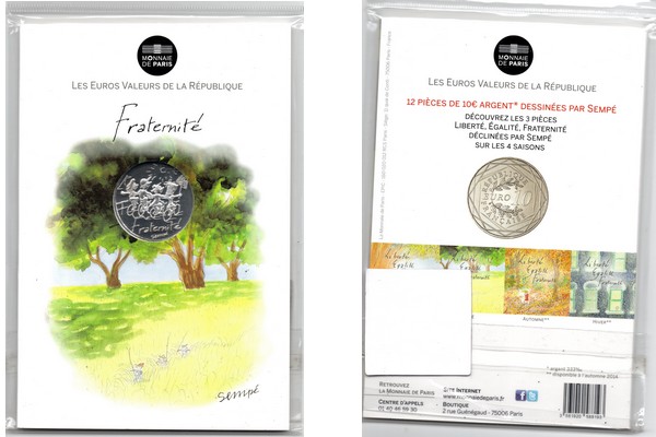  Frankreich 10 Euro 2014 (Gedenkmünze)  FM-Frankfurt Feingewicht: 5,66g  Silber  bankfrisch   