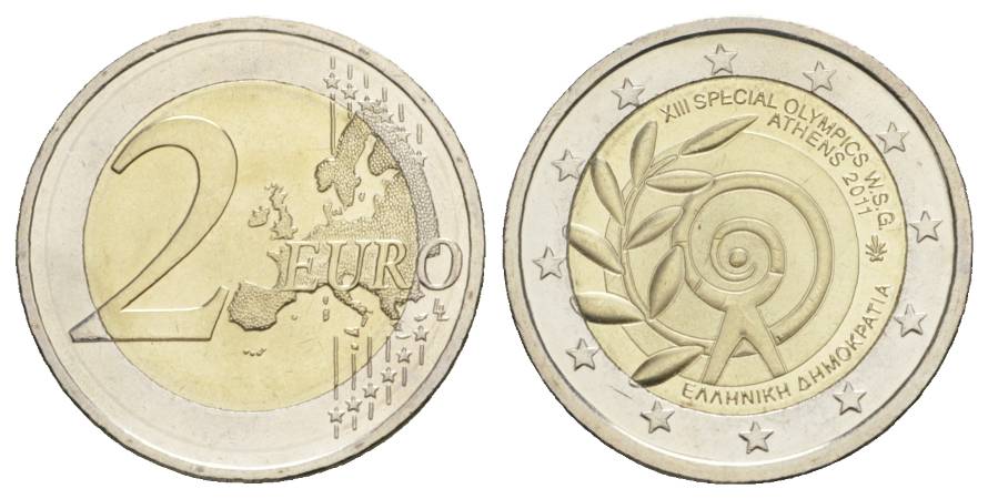  Griechenland, 2 Euro Kursmünze 2011   