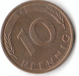 Deutschland (C060)b. 10 Pfennig 1993 A siehe scan