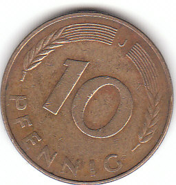 Deutschland (C062)b. 10 Pfennig 1979 J siehe scan