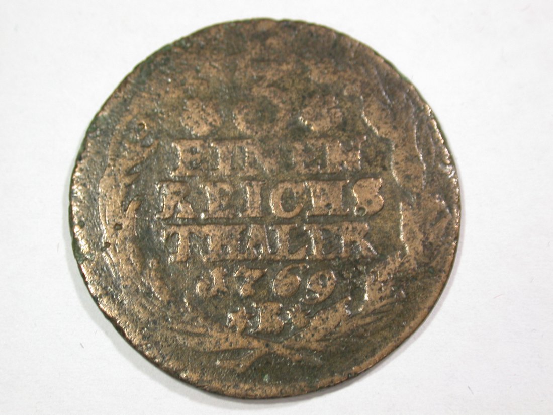 B01 Preussen 1/3 Taler 1769 B, zeitgen. Fälschung Orginalbilder