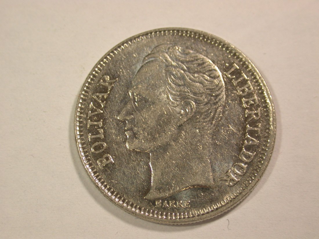 B01 Venezuela 1 Bolivar 1989 in vz Orginalbilder