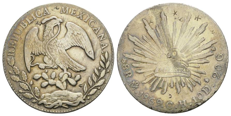  Mexiko, 8 Real 1869   
