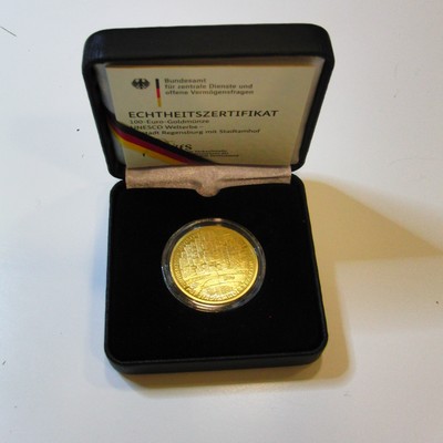 BRD MM-Frankfurt  Feingewicht: 15,55g Gold 100 EUR (Regensburg) 2016 stempelglanz