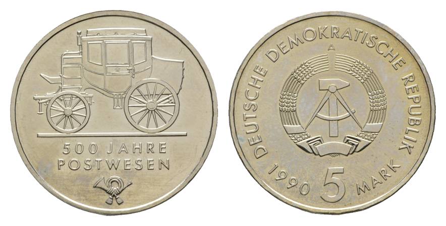 DDR, 5 Mark 1990   
