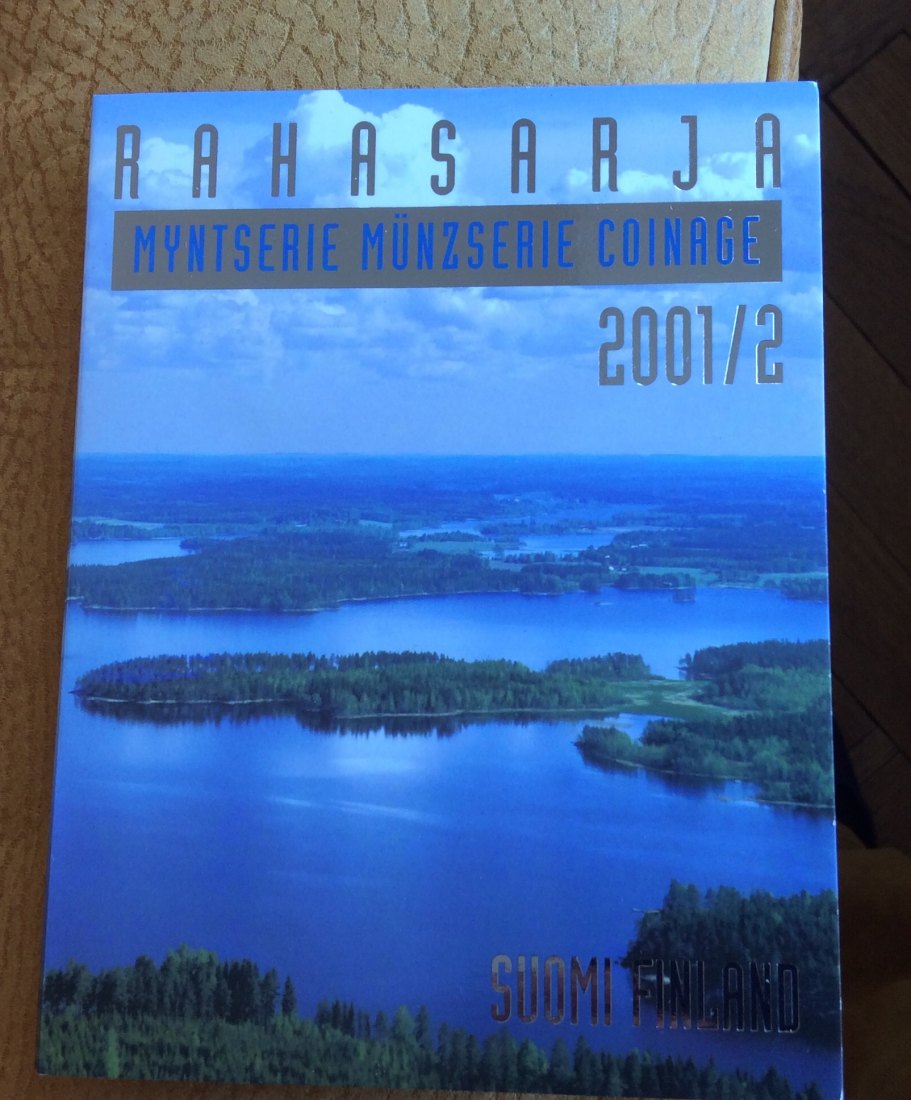  Finnland Letzter Markkaa KMS 2001/2 vor dem Euro im Originalfolder   