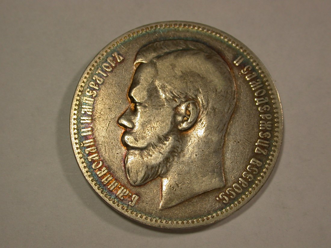 B03 Rußland 1 Rubel 1898 in ss+ Orginalbilder